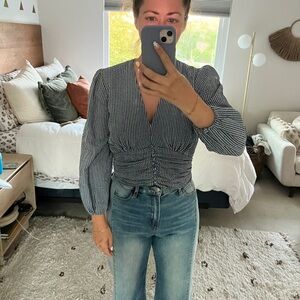 Zara Gingham Crop Top